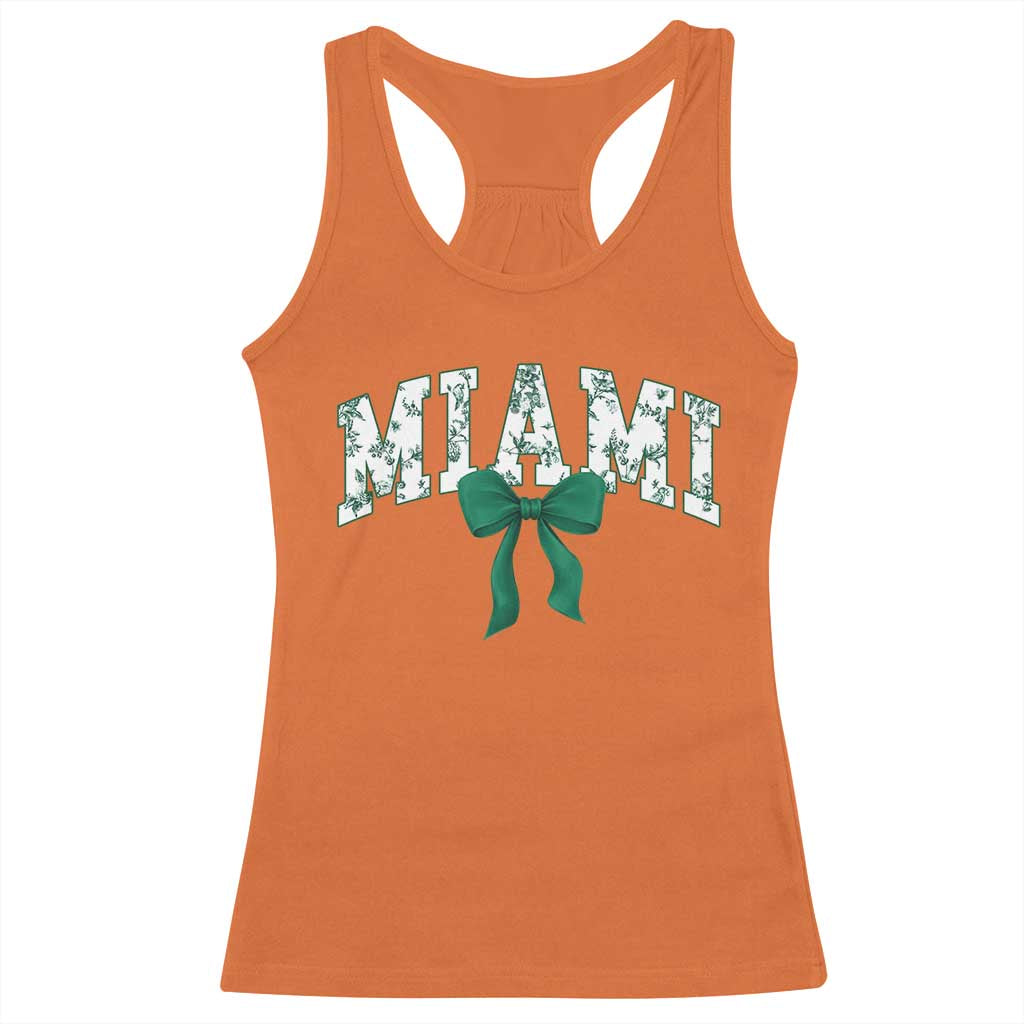Miami Florida FL Vintage Athletic Sports Racerback Tank Top Florida FL Throwback Design Print Classic