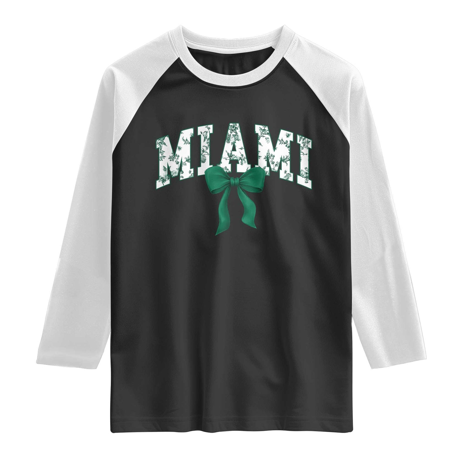 Miami Florida FL Vintage Athletic Sports Raglan Shirt Florida FL Throwback Design Print Classic