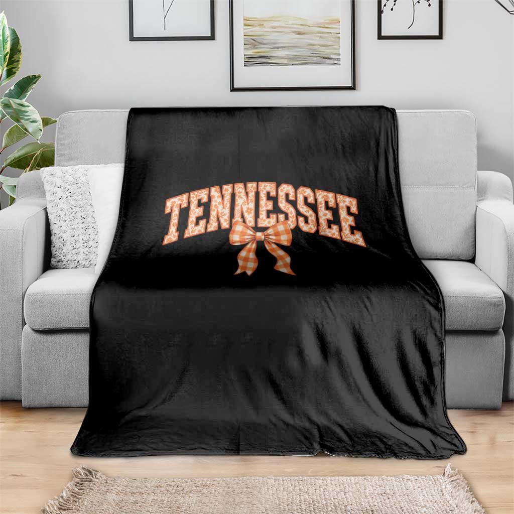 Vintage Tennessee Throw Blanket Retro Classic TN Orange Print Retro