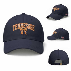 Vintage Tennessee Baseball Cap Retro Classic TN Orange Print Retro