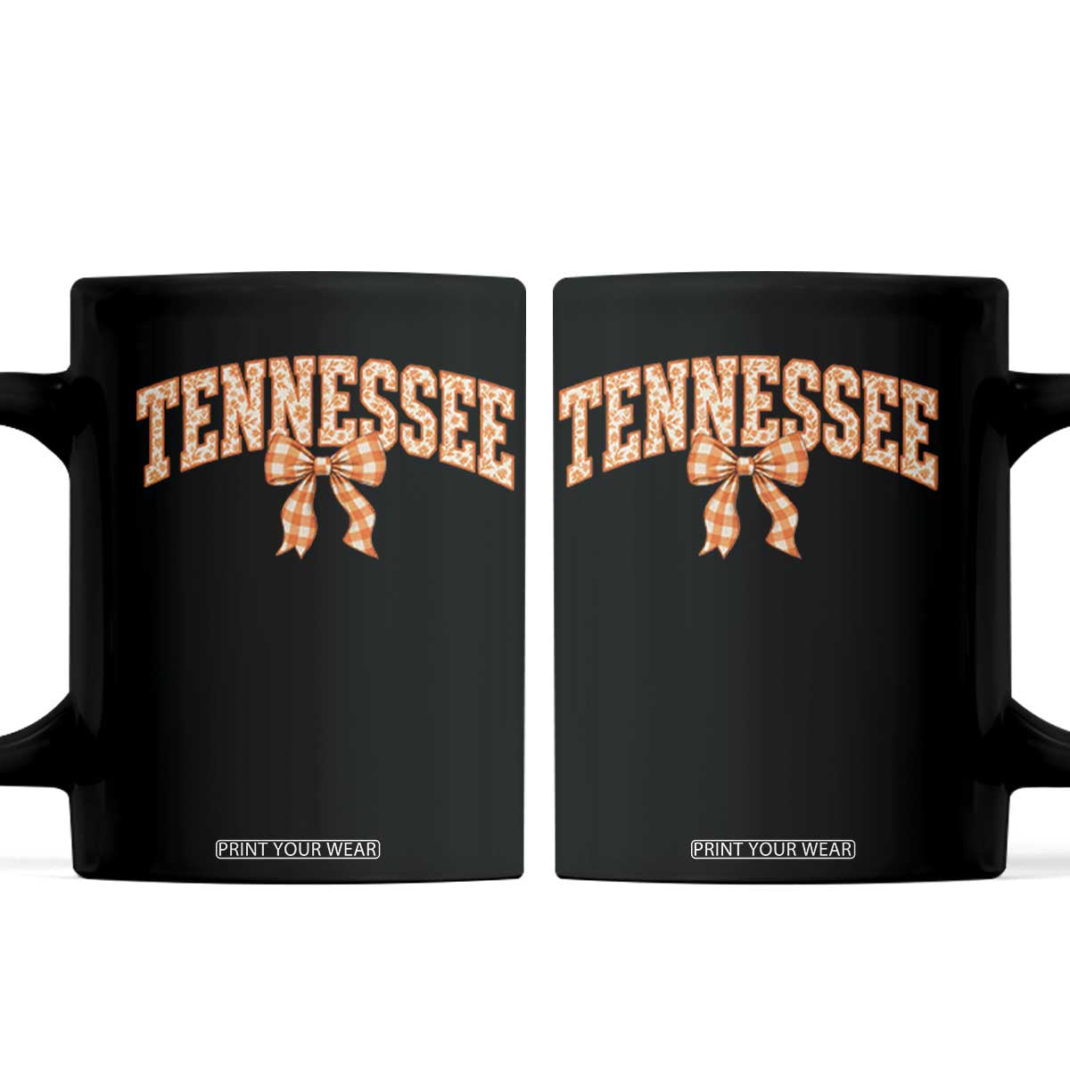 Vintage Tennessee Coffee Mug Retro Classic TN Orange Print Retro