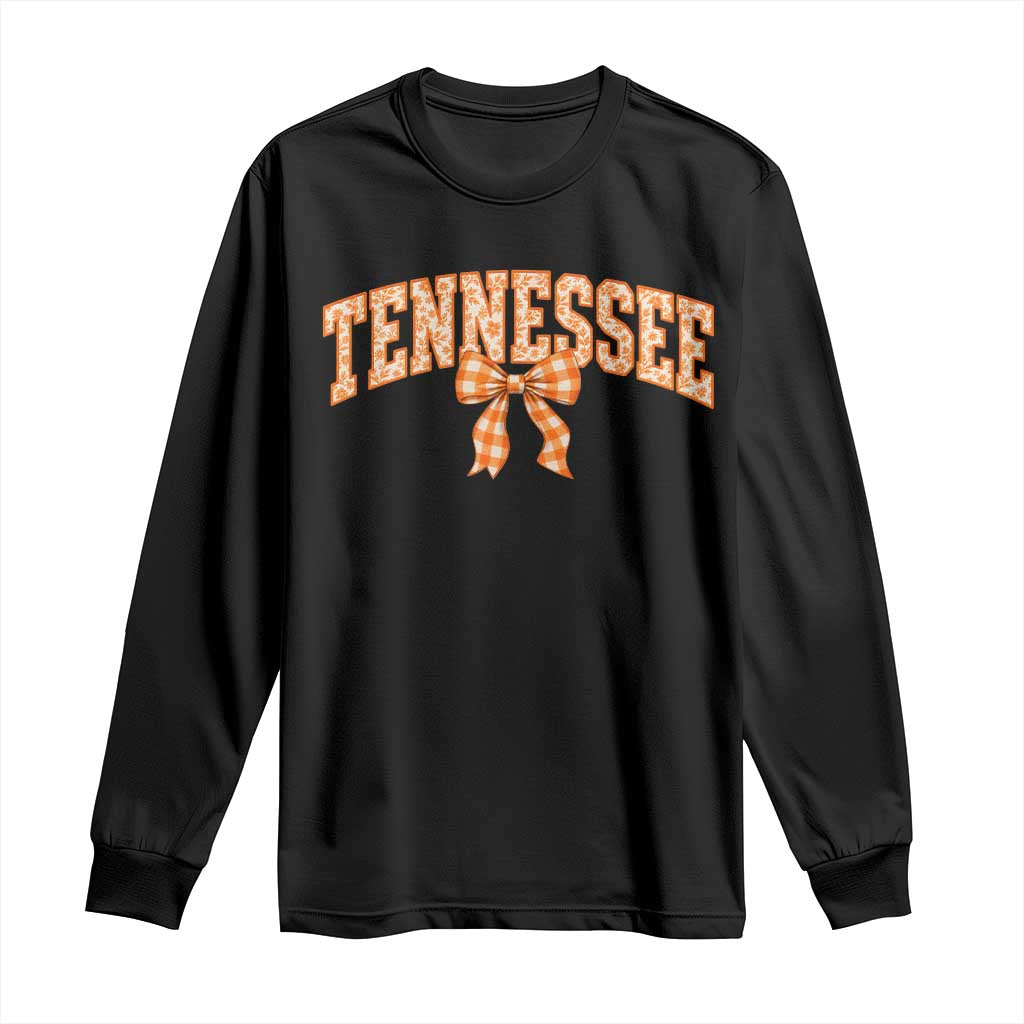 Vintage Tennessee Long Sleeve Shirt Retro Classic TN Orange Print Retro