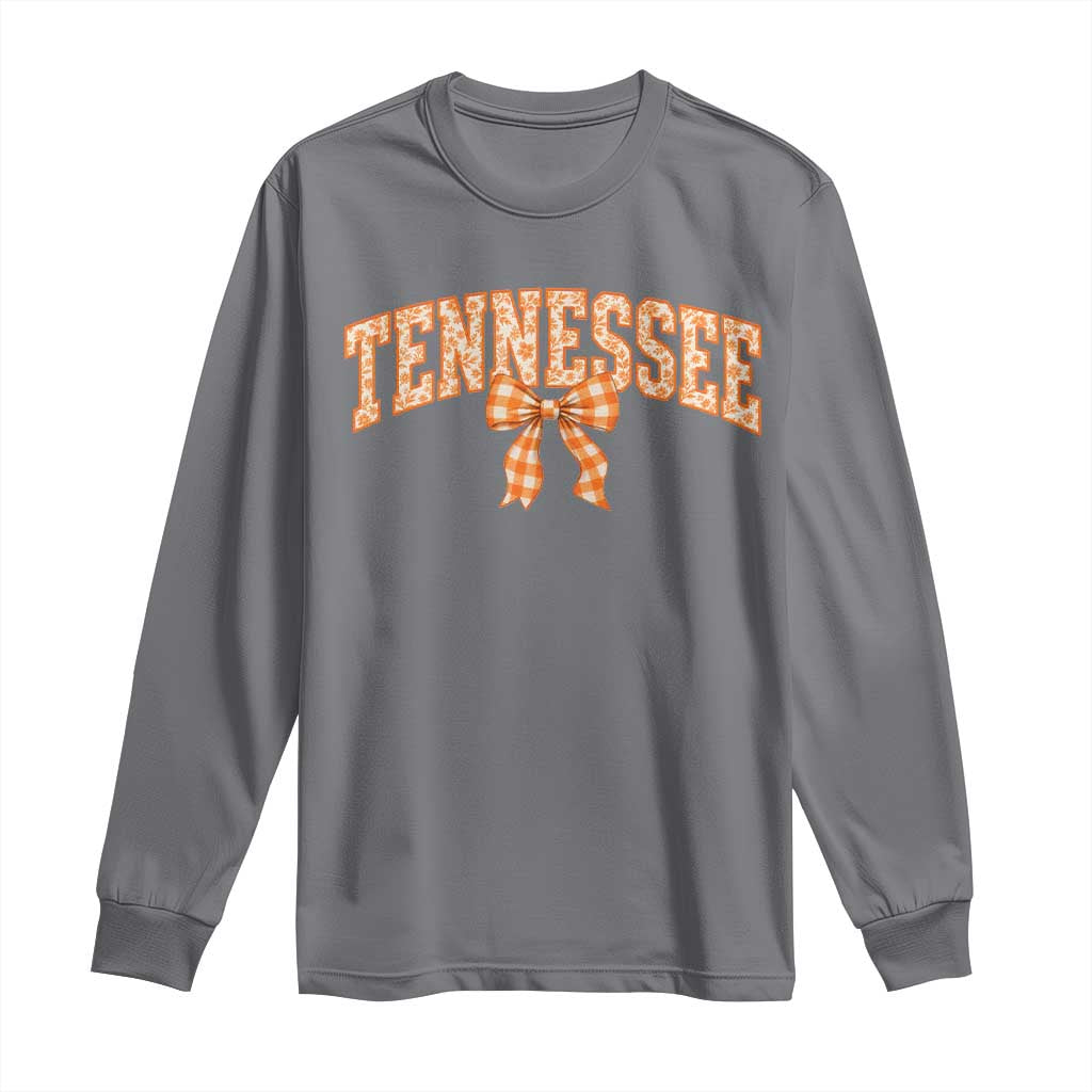 Vintage Tennessee Long Sleeve Shirt Retro Classic TN Orange Print Retro