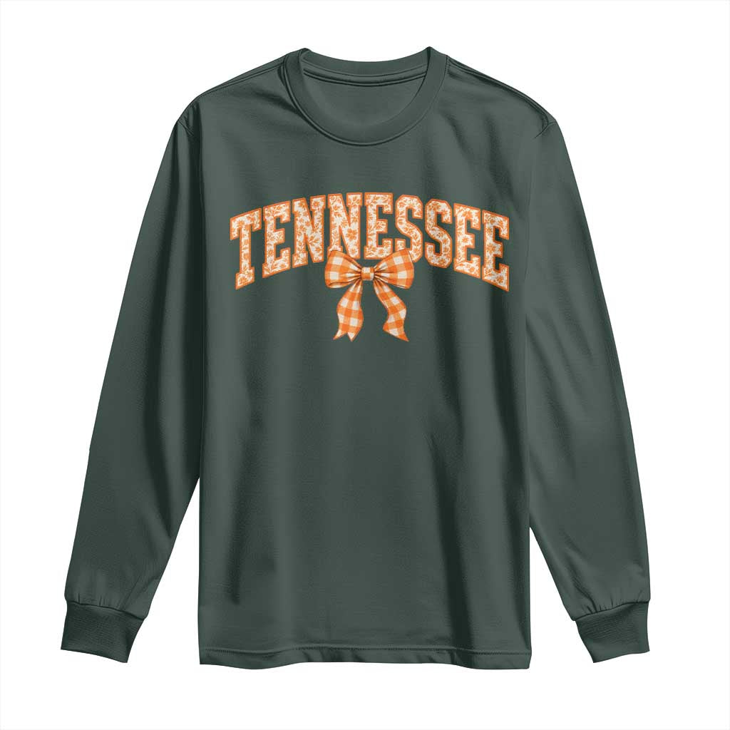 Vintage Tennessee Long Sleeve Shirt Retro Classic TN Orange Print Retro