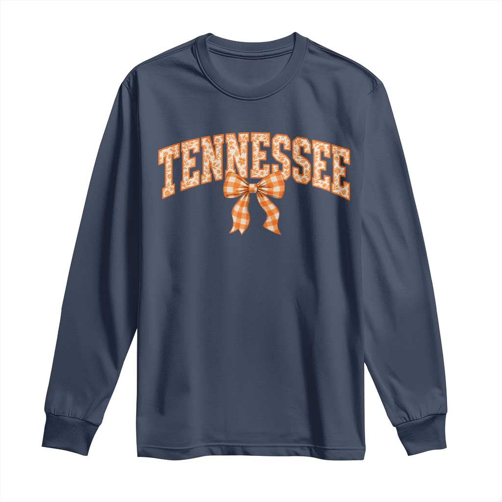 Vintage Tennessee Long Sleeve Shirt Retro Classic TN Orange Print Retro