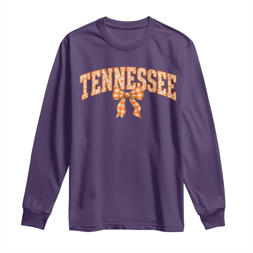 Vintage Tennessee Long Sleeve Shirt Retro Classic TN Orange Print Retro