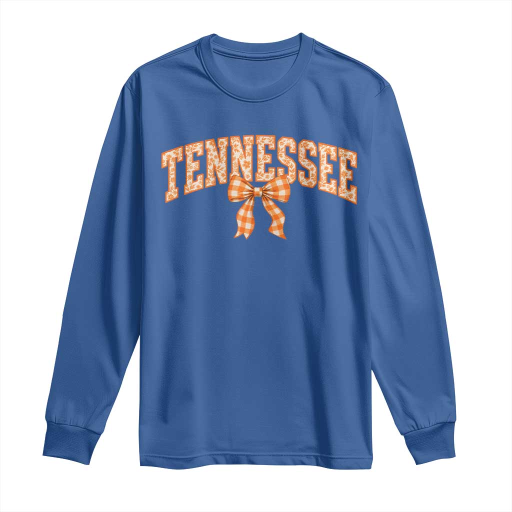 Vintage Tennessee Long Sleeve Shirt Retro Classic TN Orange Print Retro