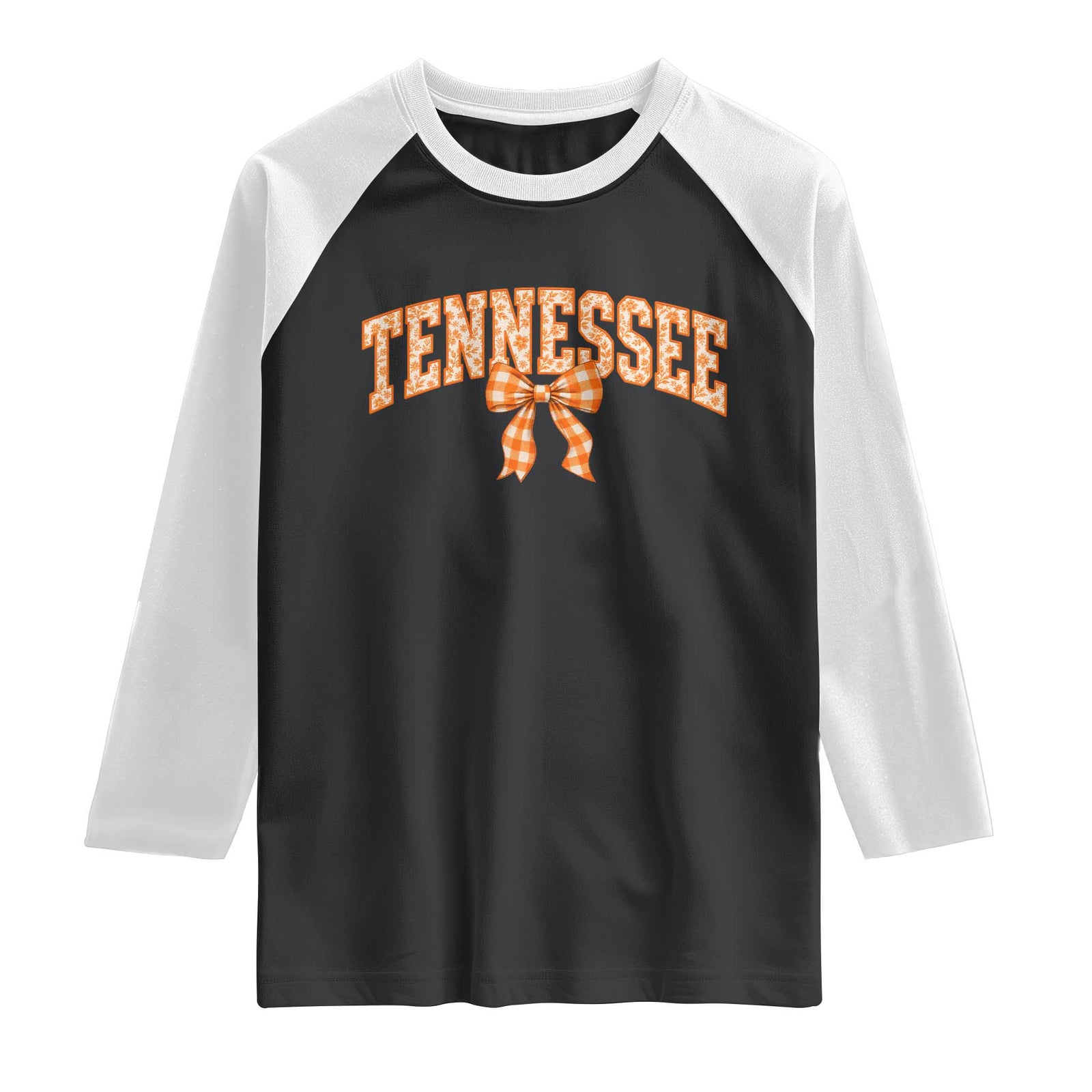 Vintage Tennessee Raglan Shirt Retro Classic TN Orange Print Retro
