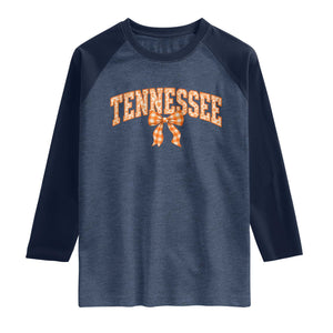 Vintage Tennessee Raglan Shirt Retro Classic TN Orange Print Retro