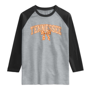 Vintage Tennessee Raglan Shirt Retro Classic TN Orange Print Retro