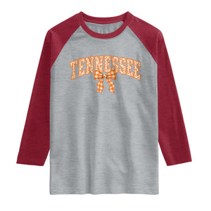 Vintage Tennessee Raglan Shirt Retro Classic TN Orange Print Retro