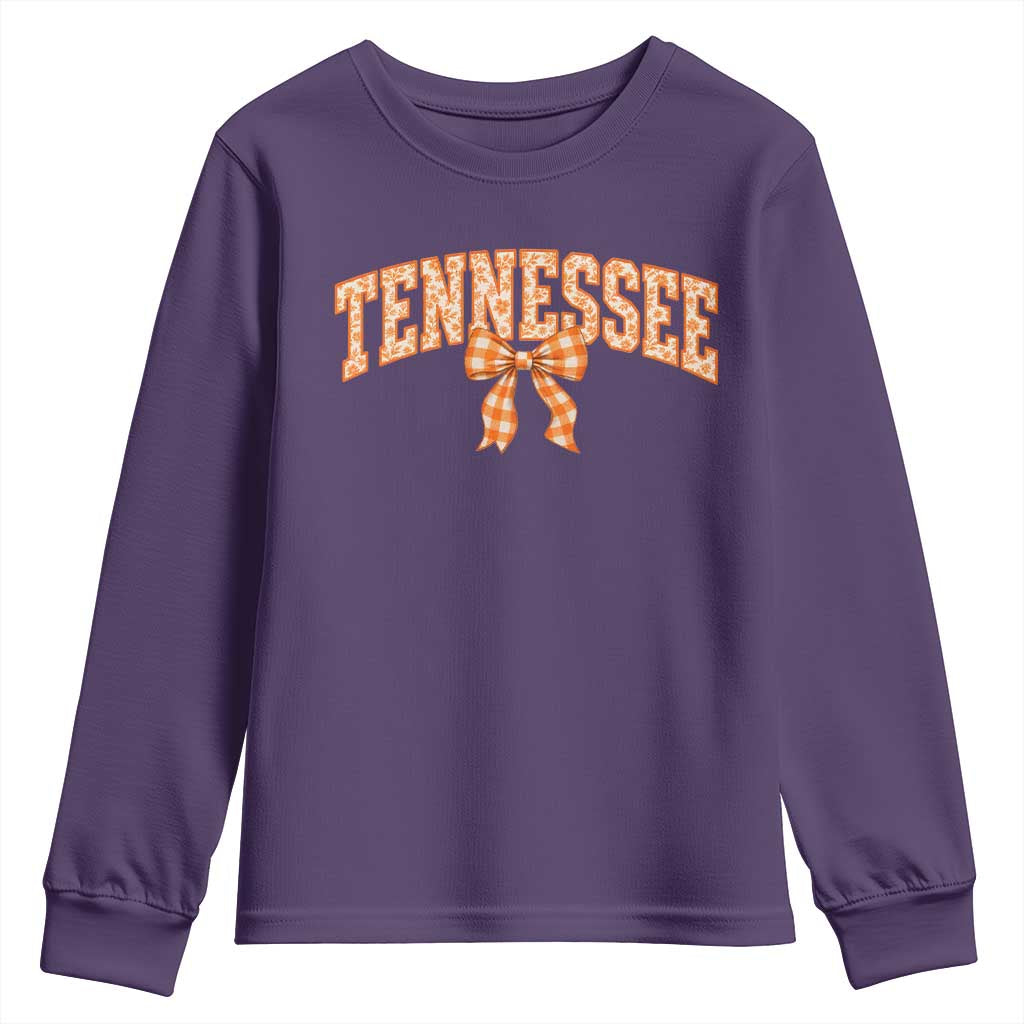 Vintage Tennessee Youth Sweatshirt Retro Classic TN Orange Print Retro