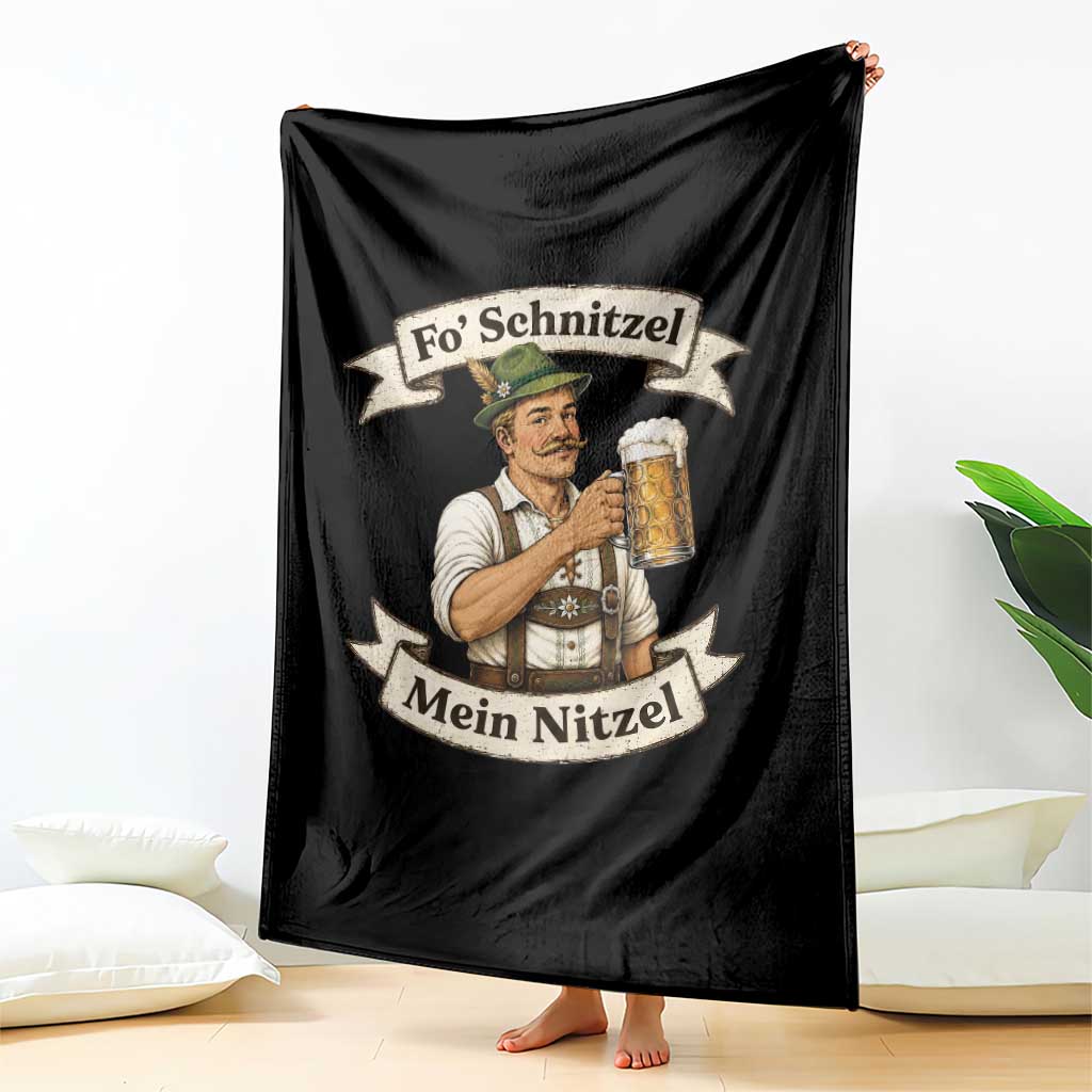 Oktoberfest Fo Schnitzel Mein Nitzel Funny German Throw Blanket