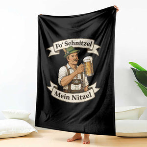Oktoberfest Fo Schnitzel Mein Nitzel Funny German Throw Blanket