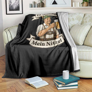 Oktoberfest Fo Schnitzel Mein Nitzel Funny German Throw Blanket