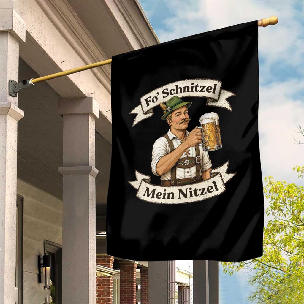 Oktoberfest Fo Schnitzel Mein Nitzel Funny German Garden Flag