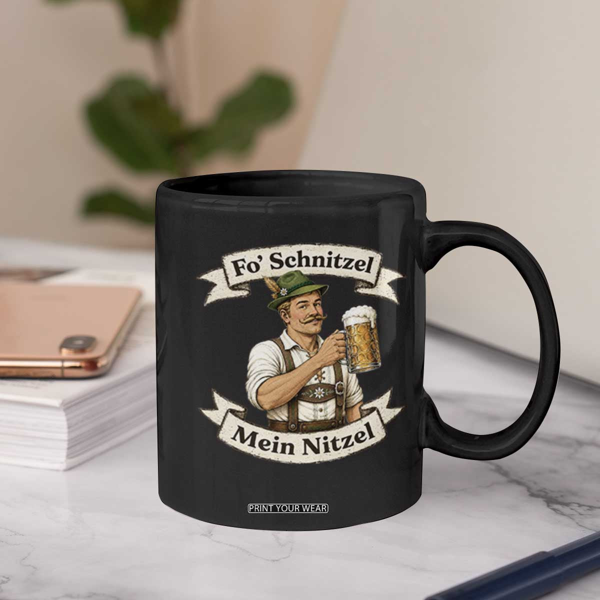 Oktoberfest Fo Schnitzel Mein Nitzel Funny German Coffee Mug