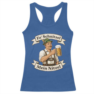 Oktoberfest Fo Schnitzel Mein Nitzel Funny German Racerback Tank Top