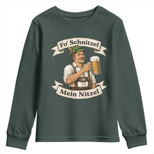 Oktoberfest Fo Schnitzel Mein Nitzel Funny German Youth Sweatshirt