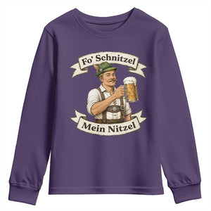 Oktoberfest Fo Schnitzel Mein Nitzel Funny German Youth Sweatshirt