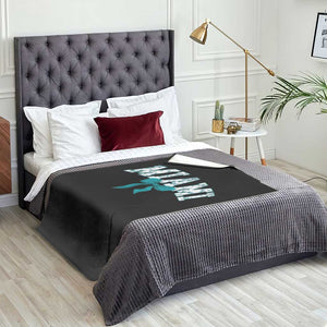 Miami Coquette Bow Throw Blanket Florida FL Retro Throwback Design Print Vintage Sport Fan Graphic