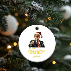 Personalized Trump 2024 Christmas Ornament Custom Name Make Xmas Great Again TS10 Print Your Wear