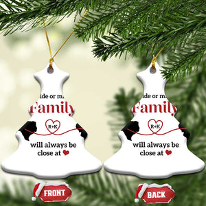 Personalized Besties Christmas Ornament Custom Name Letter Let's Make Memories Distant Friends and Family TS10 Christmas Tree White Print Your Wear