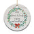 Personalized 5th Anniversary Christmas Ornament 2024 Custom Name 5 Year Wedding Gifts for Couple TS10 Print Your Wear