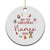 Personalized Baby's First Christmas Ornament 2024 Custom Name Keepsake Xmas Decoration TS10 Print Your Wear