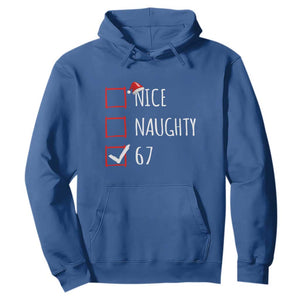 67 Christmas Hoodie Funny Nice Naughty Six Seven 6 7 Meme Brain Rot TS10 Royal Blue Print Your Wear