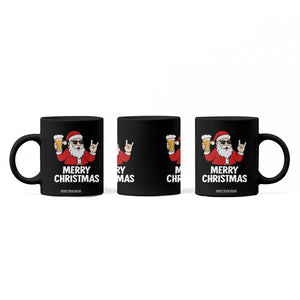Merry Christmas Funny Santa Drinking Beer Coffee Mug TS10 Print Your Wear