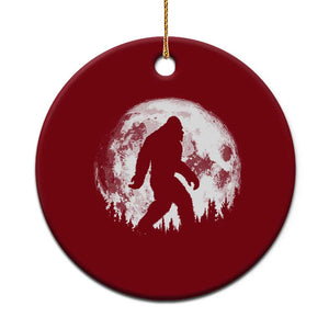 Bigfoot Night Stroll Ceramic Ornament Cool Full Moon & Trees Sasquatch TS10 1pc Red Print Your Wear