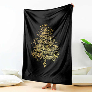 Music Christmas Tree Throw Blanket Musician Music Lover Gift TS10 Print Your Wear