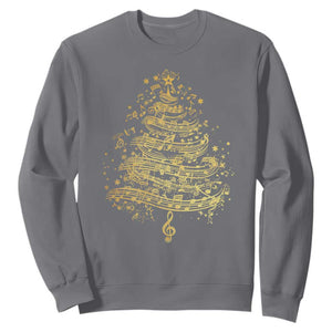 Music Christmas Tree Sweatshirt Musician Music Lover Gift TS10 Charcoal Print Your Wear