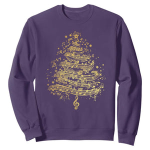 Music Christmas Tree Sweatshirt Musician Music Lover Gift TS10 Purple Print Your Wear