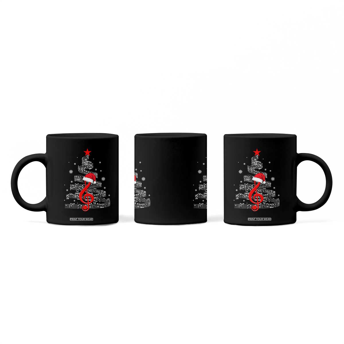 Christmas Tree Music Coffee Mug Musician Music Lover Gift TS10 Print Your Wear
