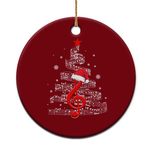 Christmas Tree Music Ceramic Ornament Musician Music Lover Gift TS10 1pc Red Print Your Wear