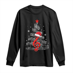 Christmas Tree Music Long Sleeve Shirt Musician Music Lover Gift TS10 Black Print Your Wear