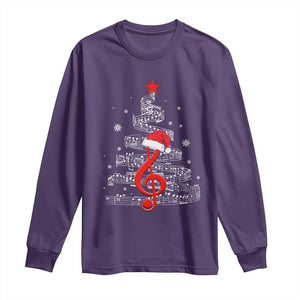 Christmas Tree Music Long Sleeve Shirt Musician Music Lover Gift TS10 Purple Print Your Wear