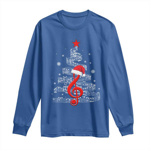 Christmas Tree Music Long Sleeve Shirt Musician Music Lover Gift TS10 Royal Blue Print Your Wear