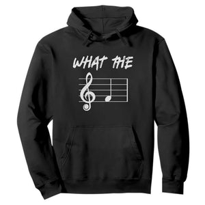 Funny What The F Musical Note Hoodie Funny Musician Gift TS10 Black Print Your Wear