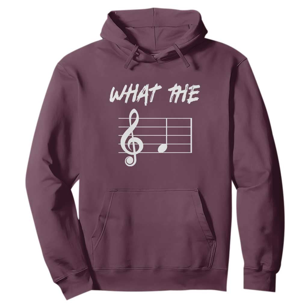 Funny What The F Musical Note Hoodie Funny Musician Gift TS10 Maroon Print Your Wear
