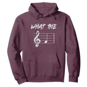Funny What The F Musical Note Hoodie Funny Musician Gift TS10 Maroon Print Your Wear
