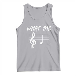 Funny What The F Musical Note Tank Top Funny Musician Gift TS10 Athletic Heather Print Your Wear
