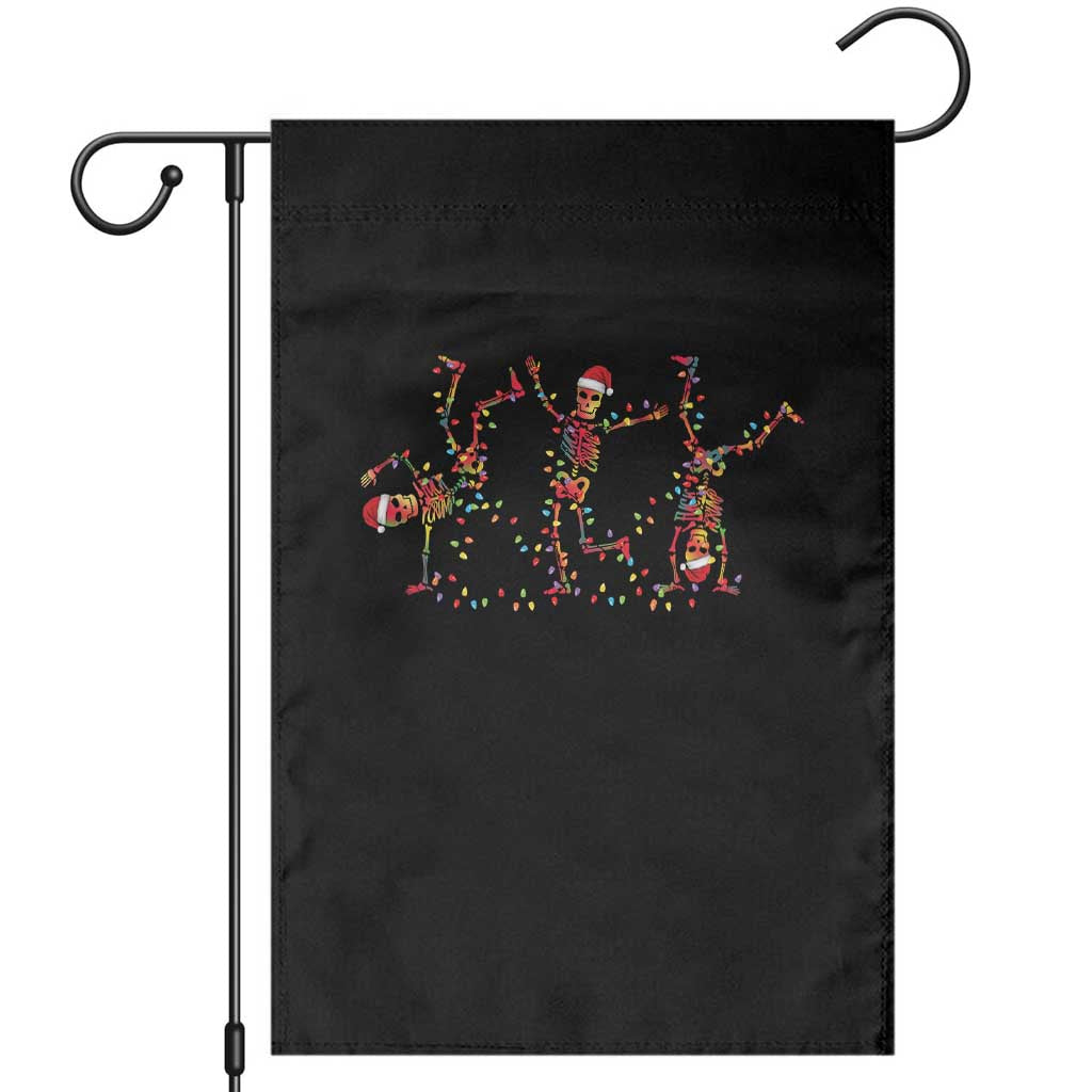 Subtle FDT Christmas Skeleton Garden Flag Hidden Message Funny Political Satire Dancing Skeletons TS10 Black Print Your Wear