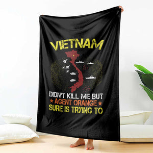 Agent Orange Dioxin Throw Blanket Vietnam Veteran Vet Gifts TS10 Print Your Wear