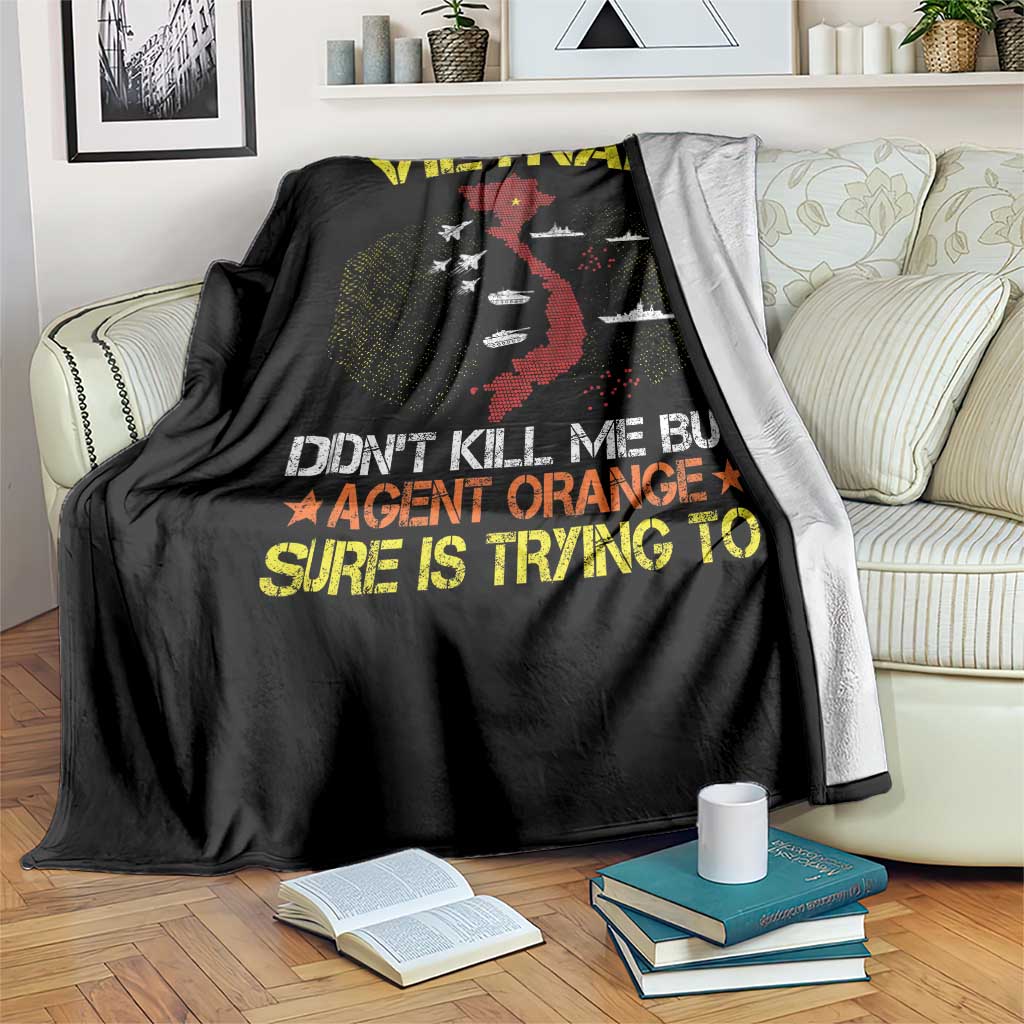 Agent Orange Dioxin Throw Blanket Vietnam Veteran Vet Gifts TS10 Print Your Wear