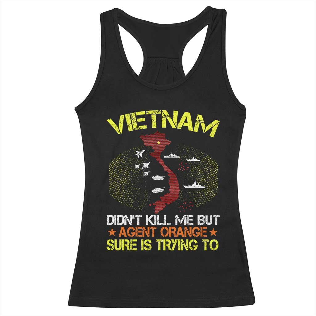 Agent Orange Dioxin Racerback Tank Top Vietnam Veteran Vet Gifts TS10 Black Print Your Wear