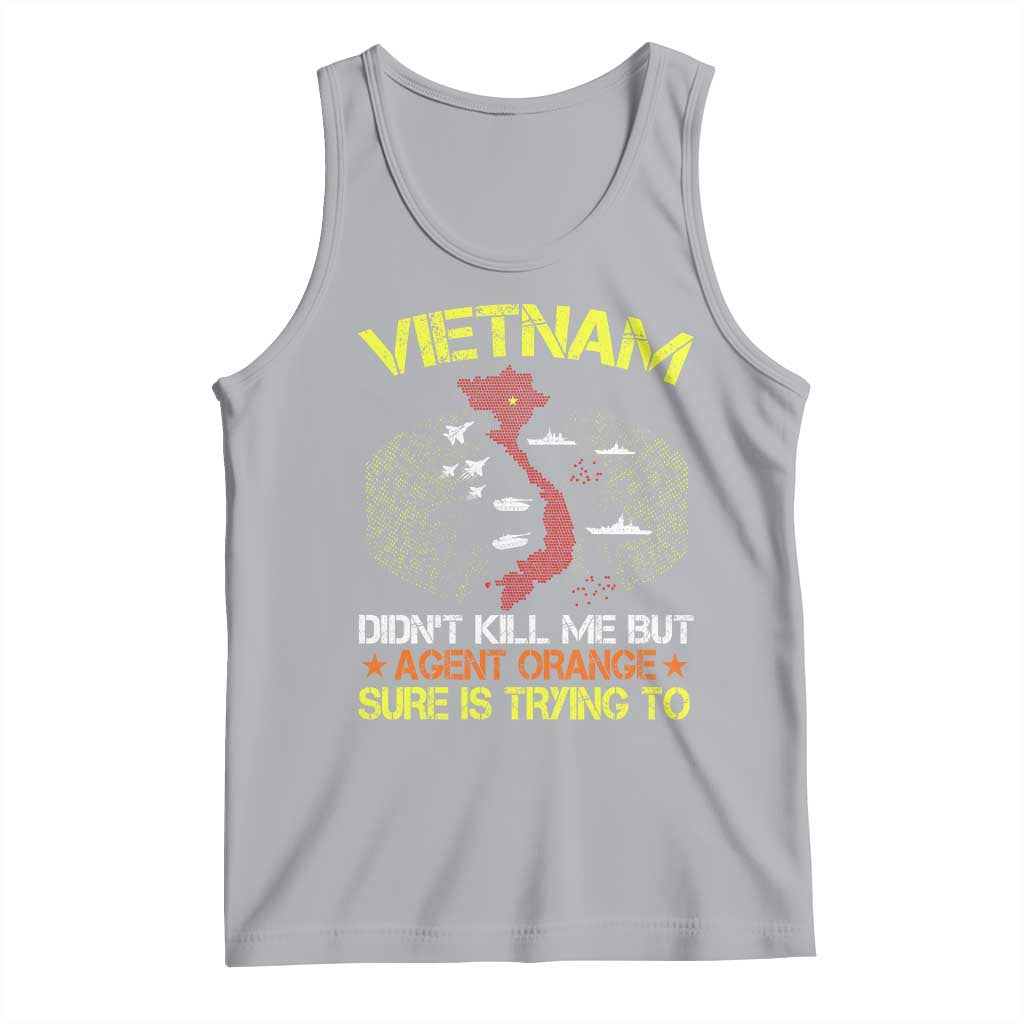 Agent Orange Dioxin Tank Top Vietnam Veteran Vet Gifts TS10 Athletic Heather Print Your Wear