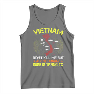 Agent Orange Dioxin Tank Top Vietnam Veteran Vet Gifts TS10 Black Heather Print Your Wear